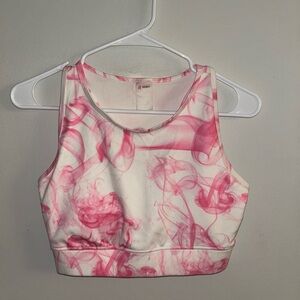 Elegant Pink Swirl Tank Top